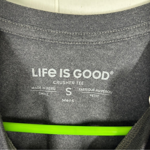 NWT Life is Good Men's Gray Grillin Like a Villain Graphic T-Shirt Small - Picture 6 of 8